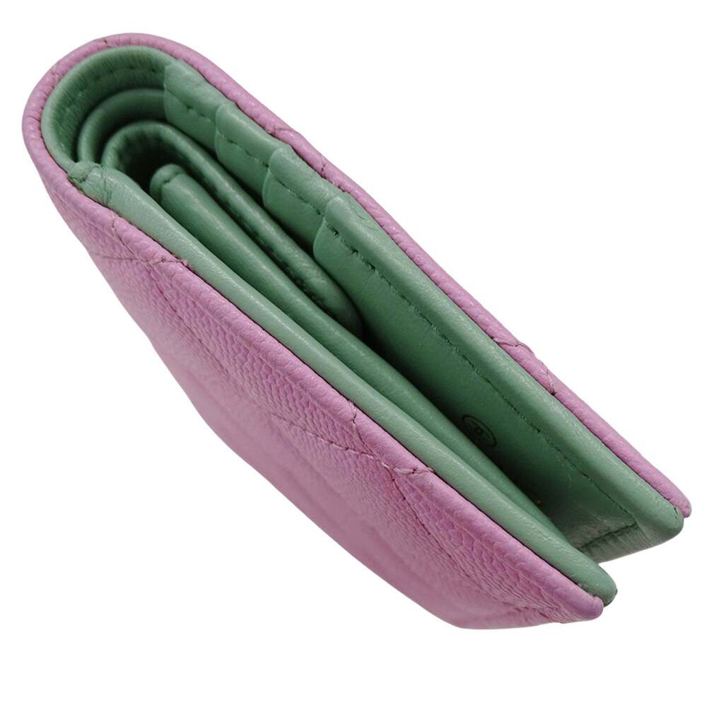 CHANEL Pink Caviar Leather Logo Wallet - Picture 3 of 14